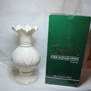 Belleek Lotus Blossom Vase 8th Blue Mark 93-96